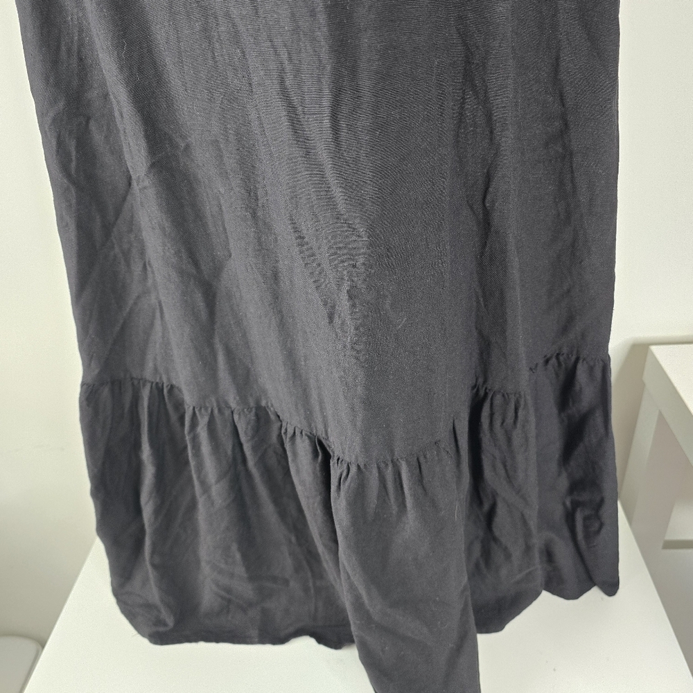 Jason Wu Open Back Linen Blend Tiered Hem Midi Su… - image 4